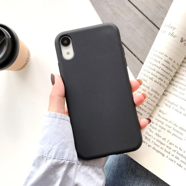 Luxury Silicone Phone Case for iPhone 11 12 Pro Max mini Soft Candy Cover for iPhone iPhone XR XS X 6 6S 7 8 Plus Cases freeshipping - Best iPhone Cases Accessories