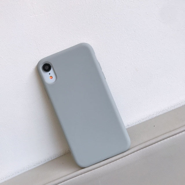 Luxury Silicone Phone Case for iPhone 11 12 Pro Max mini Soft Candy Cover for iPhone iPhone XR XS X 6 6S 7 8 Plus Cases freeshipping - Best iPhone Cases Accessories