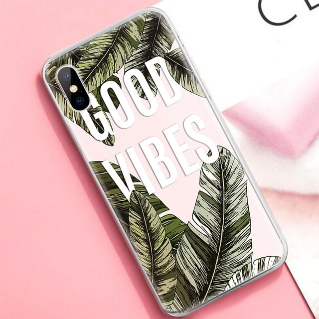 TPU Cactus Pineapple Patterned Case For iPhone X XS Max XR 7 8 6 6S Plus 10 5 S 5S SE Ultra Thin TPU Cover Phone Cases freeshipping - Best iPhone Cases Accessories
