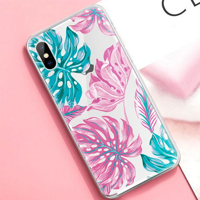TPU Cactus Pineapple Patterned Case For iPhone X XS Max XR 7 8 6 6S Plus 10 5 S 5S SE Ultra Thin TPU Cover Phone Cases freeshipping - Best iPhone Cases Accessories
