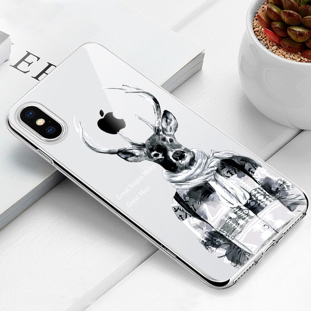 TPU Cactus Pineapple Patterned Case For iPhone X XS Max XR 7 8 6 6S Plus 10 5 S 5S SE Ultra Thin TPU Cover Phone Cases freeshipping - Best iPhone Cases Accessories