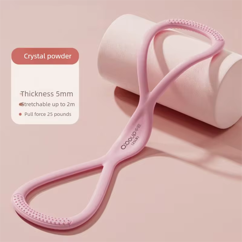 Pink 25lbs Figure 8 Resistance Band Shoulder