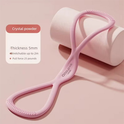Pink 25lbs Figure 8 Resistance Band Shoulder