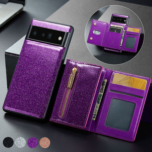 Luxury Magnetic Leather Card Holder Phone Case – Shockproof, Stand & Magnetic Suction for iPhone