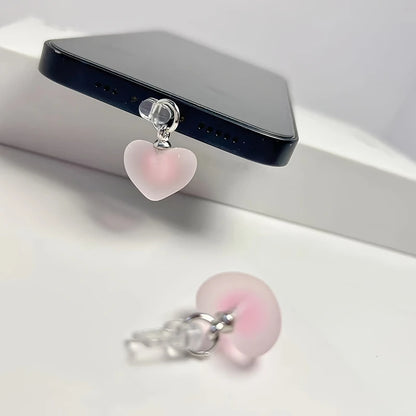 Universal Heart Dust Plug for iPhone Type-C and Android
