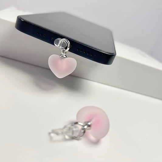 Universal Heart Dust Plug for iPhone Type-C and Android