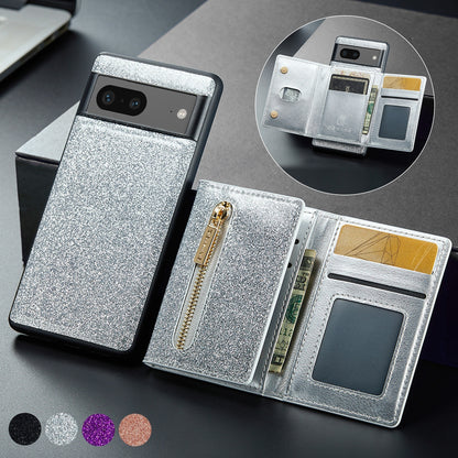 Luxury Magnetic Leather Card Holder Phone Case – Shockproof, Stand & Magnetic Suction for iPhone
