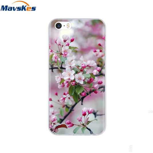 Silicone Phone Case for iPhone 5s Cases for iPhone 7 8 Cover Soft Print Cartoon Tpu Back Cover for Iphone 8 se 5 5s Pop Shell freeshipping - Best iPhone Cases Accessories