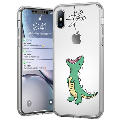 Clear Cute Cartoon Animal iPhone Case Soft TPU freeshipping - Best iPhone Cases Accessories