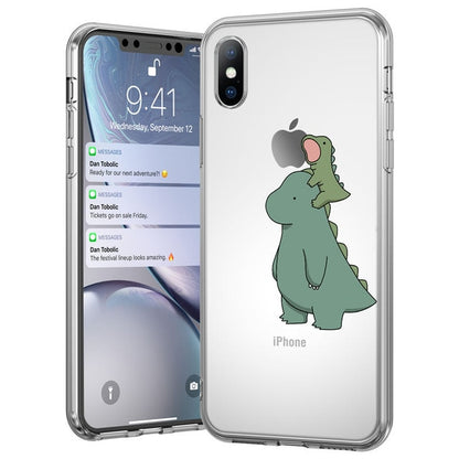 Clear Cute Cartoon Animal iPhone Case Soft TPU freeshipping - Best iPhone Cases Accessories