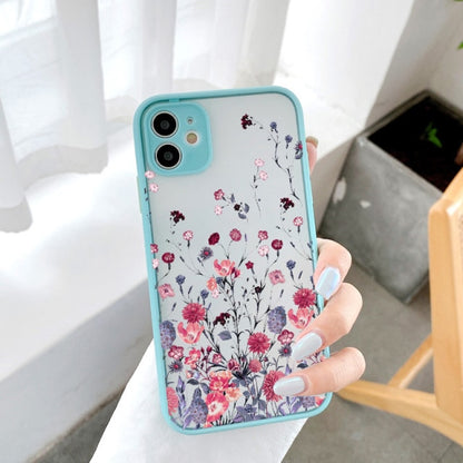 Hand Painted Phone Case For iphone X XS MAX XR Flower Cover Hard Shockproof Case For iPhone 6s 7 8 Plus SE 2 13 12 11 pro MAX freeshipping - Best iPhone Cases Accessories