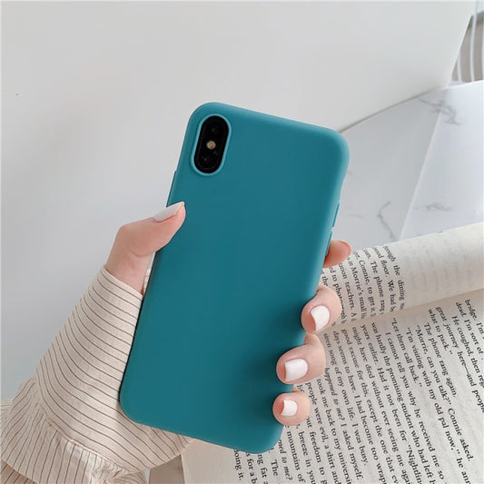 Fruity Color Ultra Thin Stylish Color Case For iPhone Colorful Matte Silicone soft TPU Cover freeshipping - Best iPhone Cases Accessories
