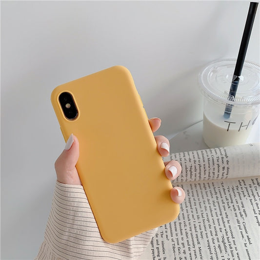 Fruity Color Ultra Thin Stylish Color Case For iPhone Colorful Matte Silicone soft TPU Cover freeshipping - Best iPhone Cases Accessories